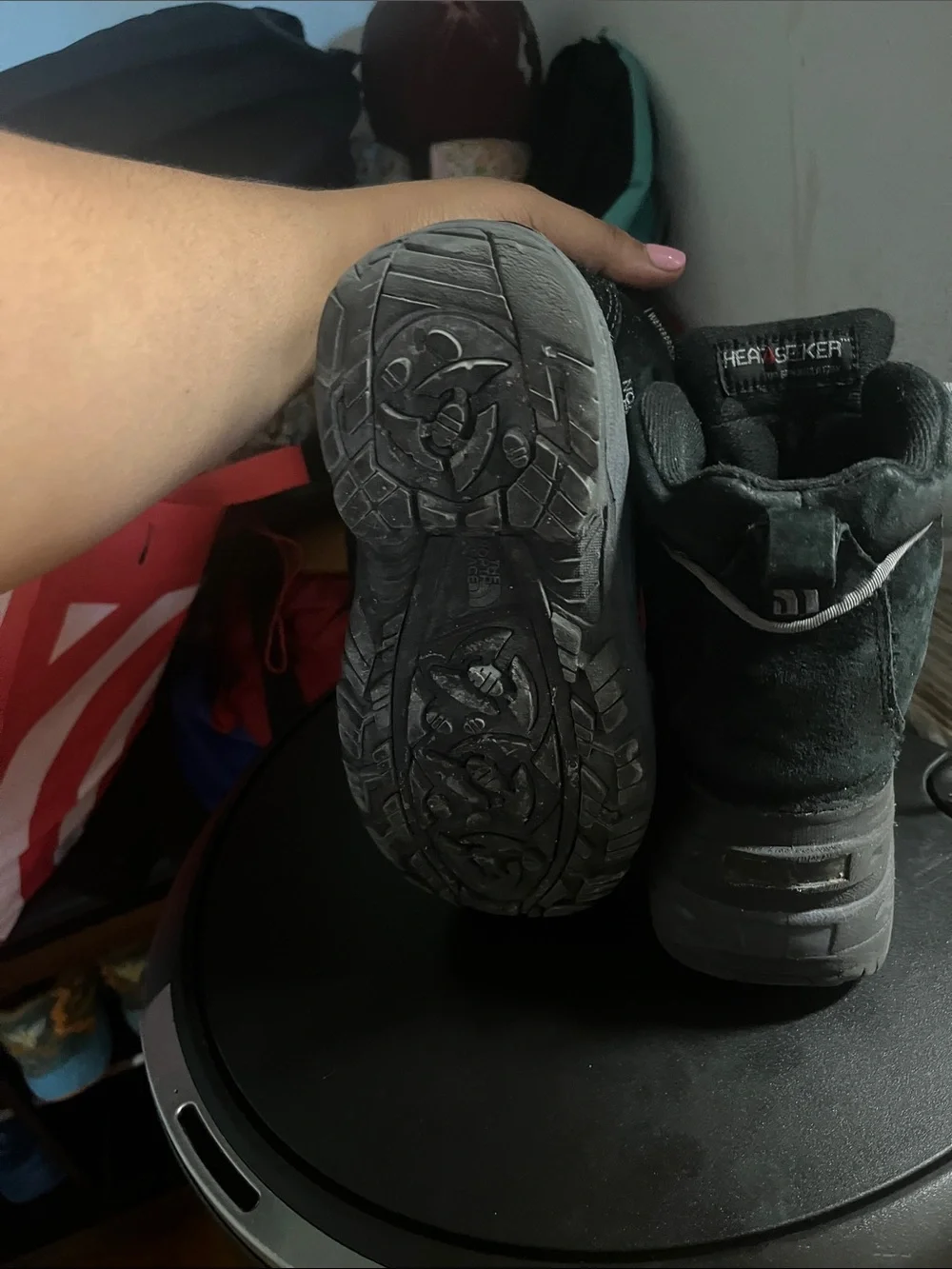The North Face Men's Black Lace-Up Outdoor Boots